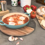 James May shakshuka (onion, pepper and tomato stew with poached eggs) recipe on This Morning