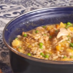 The Yorkshire Shepherdess chicken and vegetable stew with Yorkshire pudding recipe on This Morning