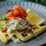 Simon Rimmer Buttermilk Waffles With Smoked Trout And Fennel Remoulade recipe on Sunday Brunch