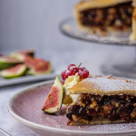 Simon Rimmer Big Old Mince Pie with clotted cream and Stilton cheese recipe on Sunday Brunch