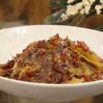 Theo Randall duck ragu with chestnuts and fresh pappardelle pasta recipe on Saturday Kitchen