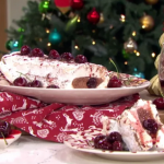 John Torode festive meringue roulade with cherries and berry cordial recipe on This Morning