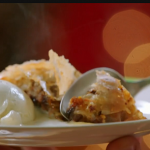 Jamie Oliver anything goes Christmas strudel with leftovers, custard and vanilla ice cream recipe  on Jamie: Keep Cooking at Christmas