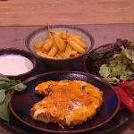 Freddy Forster chicken parmo recipe on Steph’s Packed Lunch