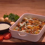 Simon Rimmer Bombay potato and cauliflower traybake recipe on Steph’s Packed Lunch