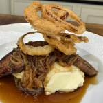 James Martin Calves Liver with Beer Sauce and Deep Fried Onions recipe on James Martin’s Saturday Morning