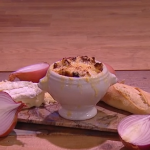John Whaite onion soup recipe on Steph’s Packed Lunch