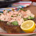 Phil Vickery prawn cocktail with jacket potato, lettuce and fresh ginger recipe on This Morning