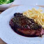 James Martin special steak frites with peppercorn sauce and a green salad recipe on This Morning