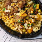 Simon Rimmer chicken tagine with chickpeas and Bulgur wheat recipe on Sunday Brunch