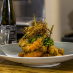 James Martin tempura prawns with deep fried leeks, Asian slaw and sake sauce recipe on James Martin’s Saturday Morning