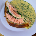 James Martin Salmon en Croute with Beurre Blanc Sauce recipe on James Martin’s Saturday Morning