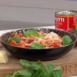 Donal Skehan spicy sausage pasta with fennel seeds and cherry tomatoes recipe on This Morning