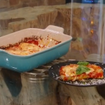 Theo Randall sausage and ricotta cannelloni with baked mozzarella and tomato sauce recipe on Saturday Kitchen