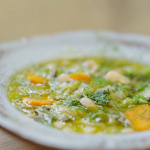 Nisha Katona Tuscan vegetable soup recipe on A Taste Of Italy