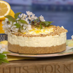 Clodagh McKenna no-bake cheesecake with digestive biscuits and hazelnuts recipe on This Morning