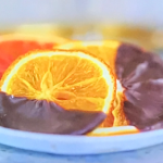 Rachel Khoo chocolate candied citrus slices with grapefruit and orange recipe on Rachel Khoo’s Chocolate
