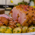James Martin spiced marmalade glazed ham with buttered new potatoes recipe on James Martin’s Saturday Morning