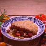 Simon Rimmer rarebit pork chops with tomato salad recipe on Steph’s Packed Lunch