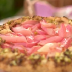 Clodagh McKenna rhubarb and pistachio tart with rosewater recipe on This Morning