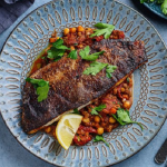 Simon Rimmer Moroccan Spiced Sea Bass recipe on Sunday Brunch