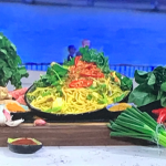 John Torode chicken satay noodles with peanut butter recipe on This Morning