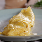 John Torode classic omelette with cheese and herbs recipe on John and Lisa’s Weekend Kitchen