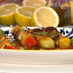 Rukmini Iyer crispy gnocchi skewers with peppers and pesto recipe on This Morning