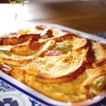 Amanda Owen rhubarb bread and butter pudding recipe on This Morning