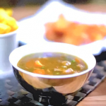 Gok Wan chip shop curry sauce with panko prawns recipe on Gok Wan’s Easy Asian