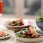 John Torode seared salmon with beetroot, ginger and mint recipe on John Lisa’s Weekend Kitchen