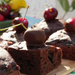 Briony’s black forest brownies with cherries and chocolate chips recipe
