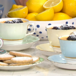 Phil Vickery lemon posset with vanilla, blackberries and shortbread recipe on This Morning