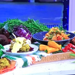 Phil Vickery seasonal salad with runner bean fritters and baked beetroot recipe on This Morning
