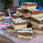 Jane Dunn millionaires shortbread with chocolate and homemade caramel recipe on This Morning