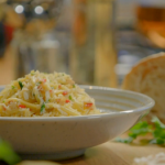 Ainsley Harriott Crab and Lemon Linguine with Pangrattato recipe on Ainsley’s Good Mood Food