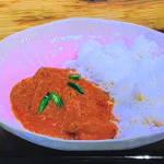 Romy Gill chicken with Kefir and rice recipe on James Martin’s Saturday Morning
