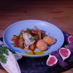 Freddy Forster baked beetroot, figs and goat’s cheese croquettes recipe on Steph’s Packed Lunch