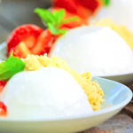 Jamie Oliver yoghurt panna cotta with elderflower, strawberries and mint recipe