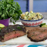 Dermot O’Leary carne asada steak with potato salad recipe on This Morning