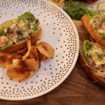 James Martin lobster rolls with homemade crisps and mayonnaise recipe on James Martin’s Saturday Morning