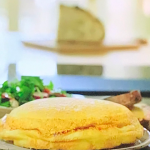 Michel Roux Jr omelette cheese souffle with Comte cheese and salad recipe on Michel Roux’s French Country Cooking