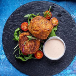 Simon Rimmer Crunchy Salmon and Nduja Fishcakes With a Thousand Island Dipping sauce recipe on Sunday Brunch