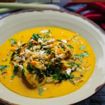 Tom Brown Laksa Fish Curry recipe on Sunday Brunch
