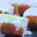 Ainsley Harriott pistachio, lemon and polenta cakes recipe on Ainsley’s Good Mood Food