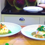 James Martin monkfish with Thai green curry sauce and a coconut and herb salad recipe