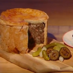 Simon Rimmer pork pie with pickles recipe on Steph’s Packed Lunch