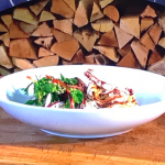 Paul Rankin Chargrilled Squid with Noodles, Chilli and Coriander recipe on James Martin’s Saturday Morning
