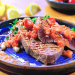 Ainsley Harriott Seared Tuna, Mixed Tomato and Bean Salad with an Anchovy and Tomato Dressing recipe