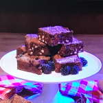 Candice Brown gluten free double chocolate brownies recipe on Steph’s Packed Lunch